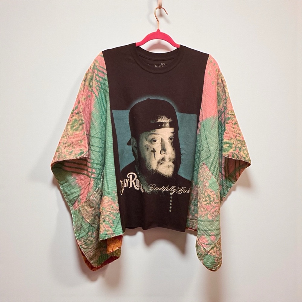 JELLY ROLL Reworked Band Tee Style Top Oversized Granny D Originals